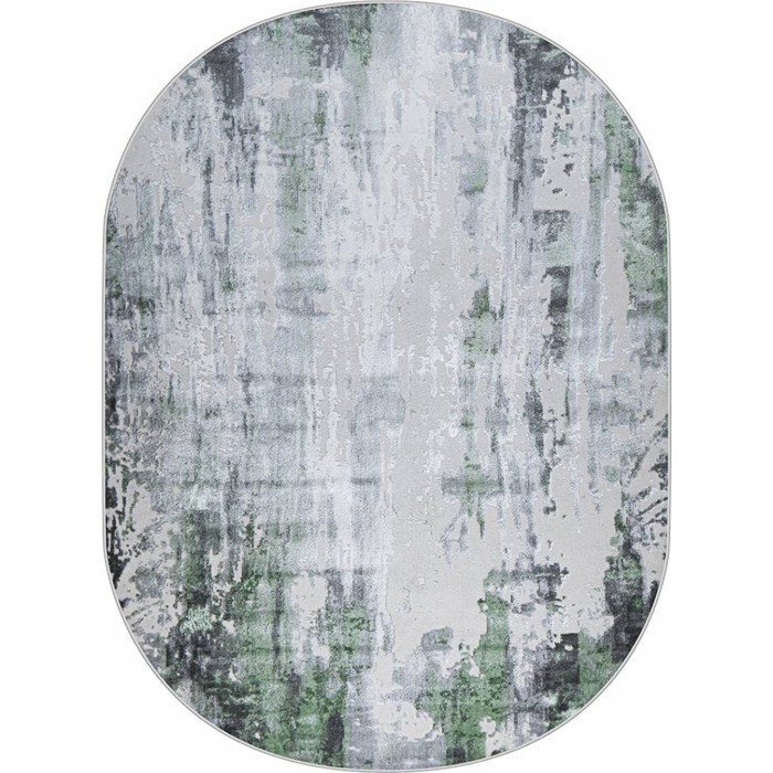 

Ковёр овальный Kleopatra 37107A, размер 150x300 см, цвет green fls/l.grey