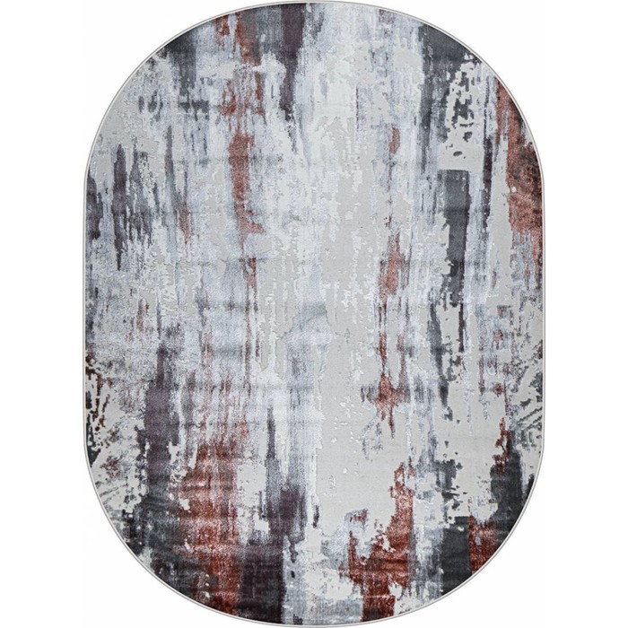 

Ковёр овальный Kleopatra 37107A, размер 200x290 см, цвет rose fls/l.grey