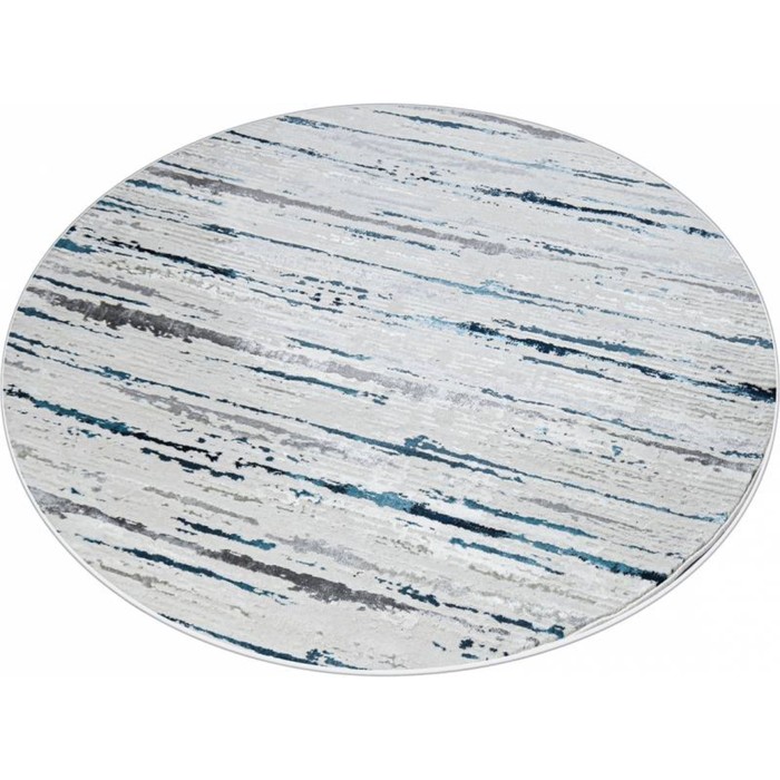 

Ковёр круглый Kleopatra 38462A, размер 200x200 см, цвет blue fls/l.grey