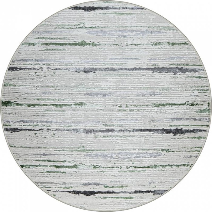 

Ковёр круглый Kleopatra 38462A, размер 200x200 см, цвет green fls/l.grey