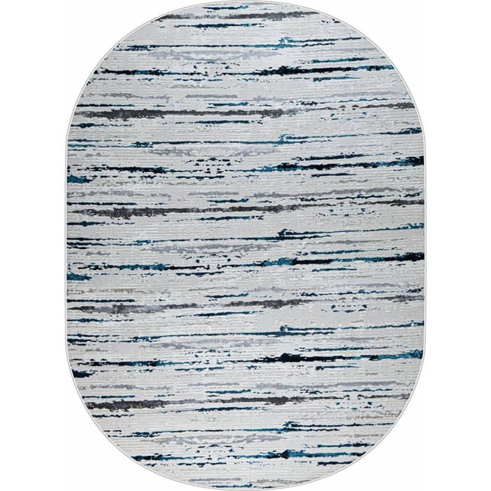 

Ковёр овальный Kleopatra 38462A, размер 200x290 см, цвет blue fls/l.grey