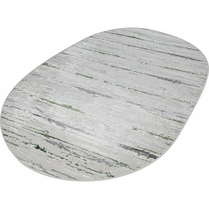 

Ковёр овальный Kleopatra 38462A, размер 80x150 см, цвет green fls/l.grey