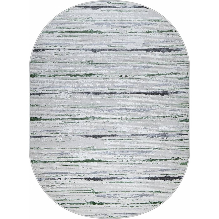 

Ковёр овальный Kleopatra 38462A, размер 150x300 см, цвет green fls/l.grey