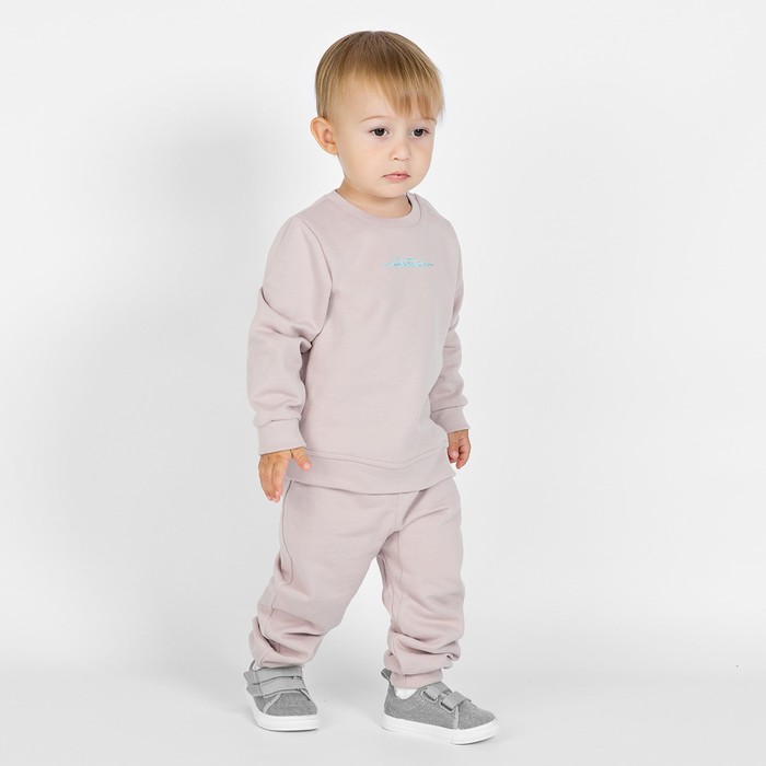 фото Брюки детские «облака», рост 74 см, цвет бежевый bossa nova