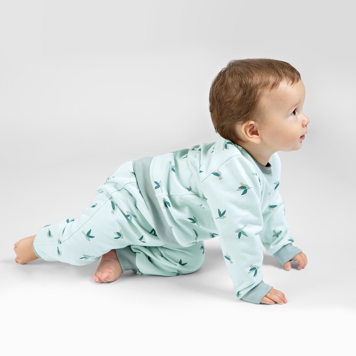 фото Брюки детские «облака», рост 86 см, цвет светло-голубой bossa nova