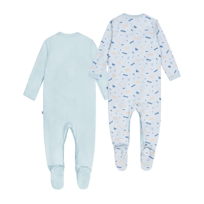 фото Комбинезон детский с закрытыми ножками «горошинка», рост 86 см, цвет голубой bossa nova