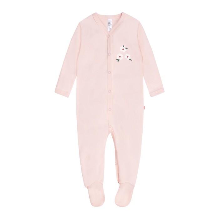 фото Комбинезон детский с закрытыми ножками «горошинка», рост 92 см, цвет персиковый bossa nova