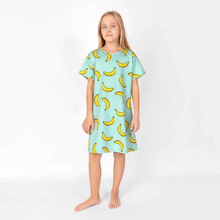 Ночная сорочка для девочки «Симпл-димпл», рост 140 см, цвет мятный