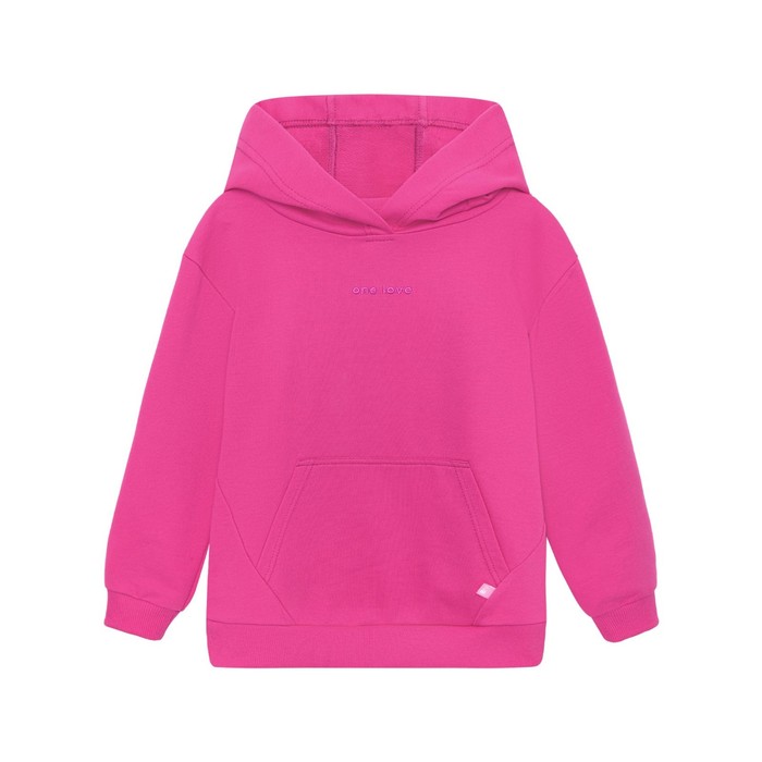 фото Худи для девочки one love light, рост 104 см, цвет фуксия bossa nova