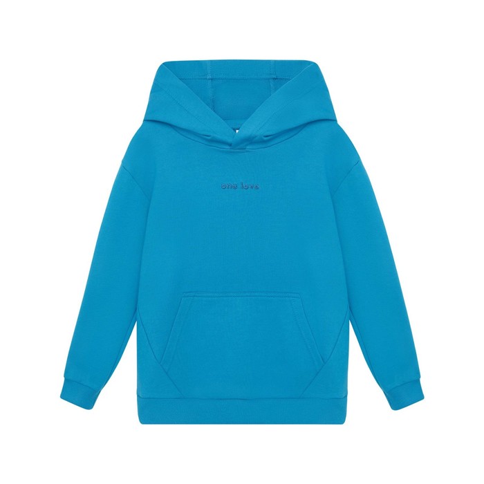 фото Худи для мальчика one love light, рост 122 см, цвет морская волна bossa nova