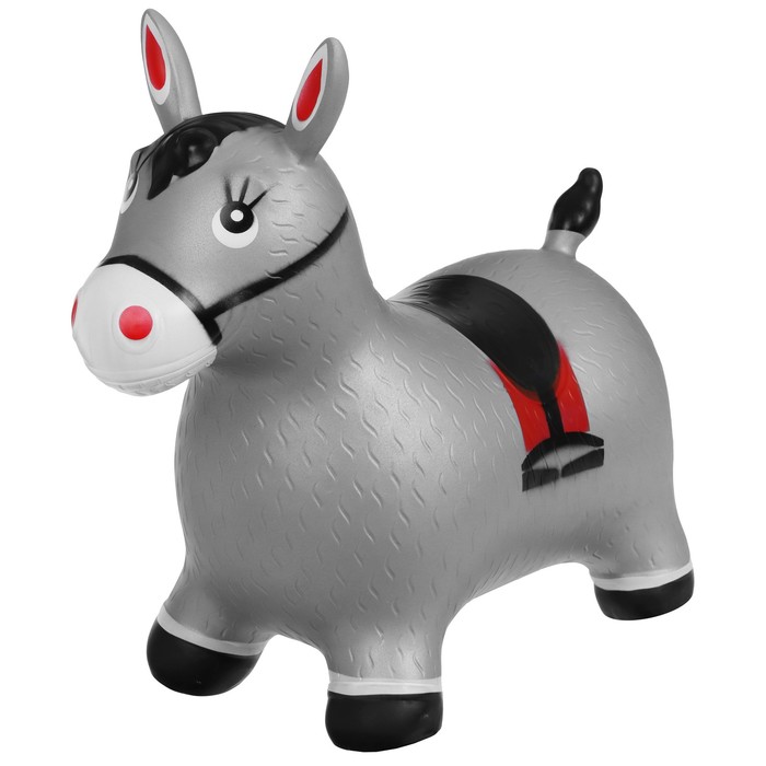 цена Попрыгун ZABIAKA «Лошадь», 47х30 см, цвет серый