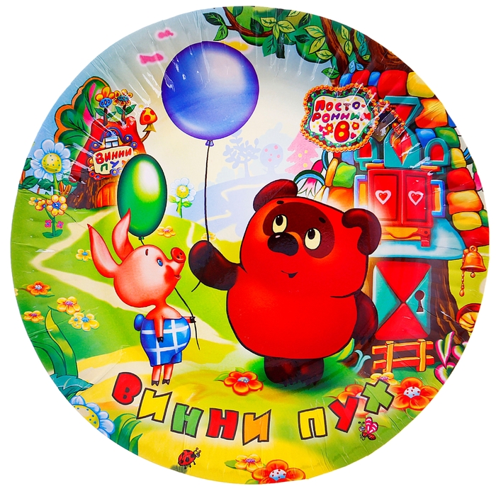 Набор тарелок "Винни Пух" 18 см, 6 шт.