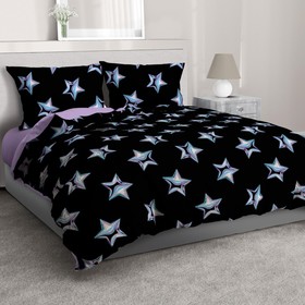 

Перкаль набивной «Неоновые звезды» на чёрном, длина 10 м, ширина 220 см, рисунок № 50255, вид 2