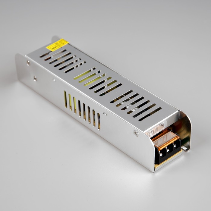 фото Узкий блок питания для светодиодных лент и модулей ecola, 120 вт, 240-12 в, ip20, металл