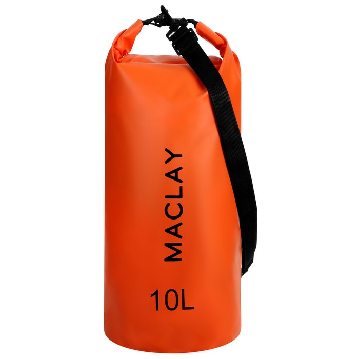 Гермомешок туристический Maclay 10L, 500D, цвет оранжевый гермомешок maclay туристический объем 40 l 500d цвет оранжевый