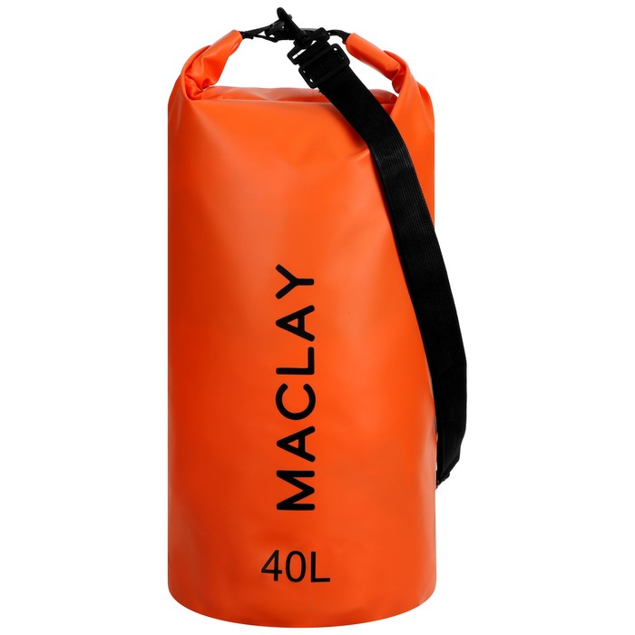 гермомешок туристический 5l 500d цвет оранжевый Гермомешок туристический Maclay 40L, 500D, цвет оранжевый