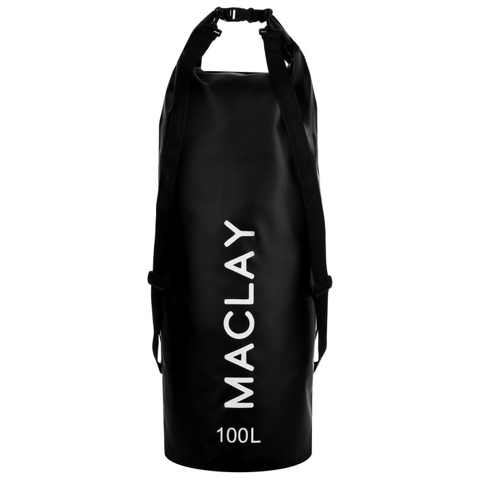гермомешок туристический maclay 60l 500d цвет чёрный Гермомешок туристический Maclay 100L, 500D, цвет чёрный