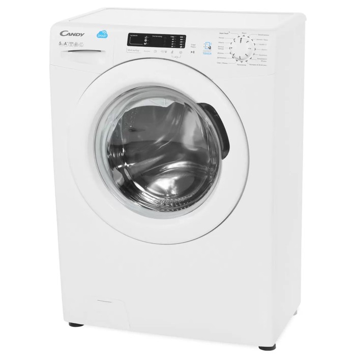 

Стиральная машина Candy Smart CS34 1052D1/2-07, класс А+, 1000 об/мин, 5 кг, белая
