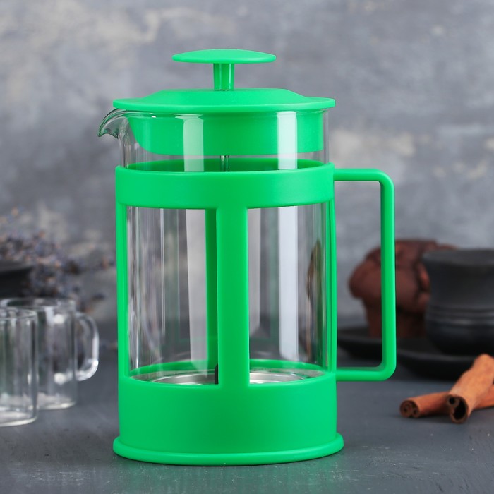 Френч-пресс 800 мл "Классика", цвет зеленый