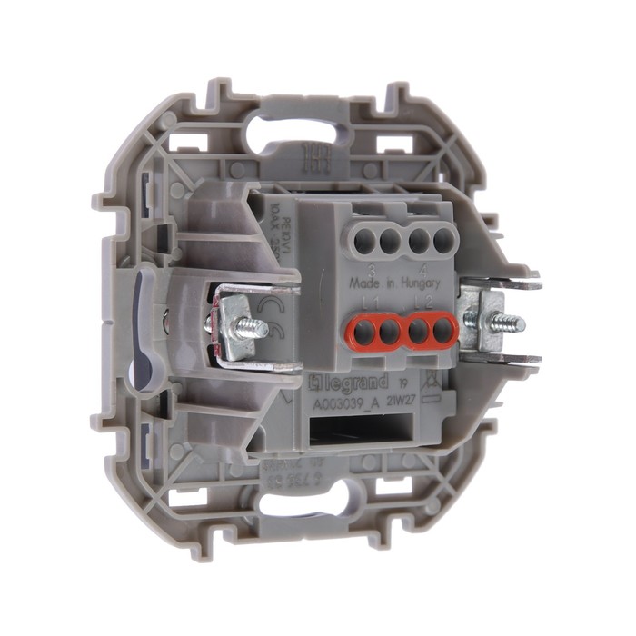 

Переключатель Legrand INSPIRIA, промежуточный, винт.клеммы, 10 AX, 250 В, Антрацит