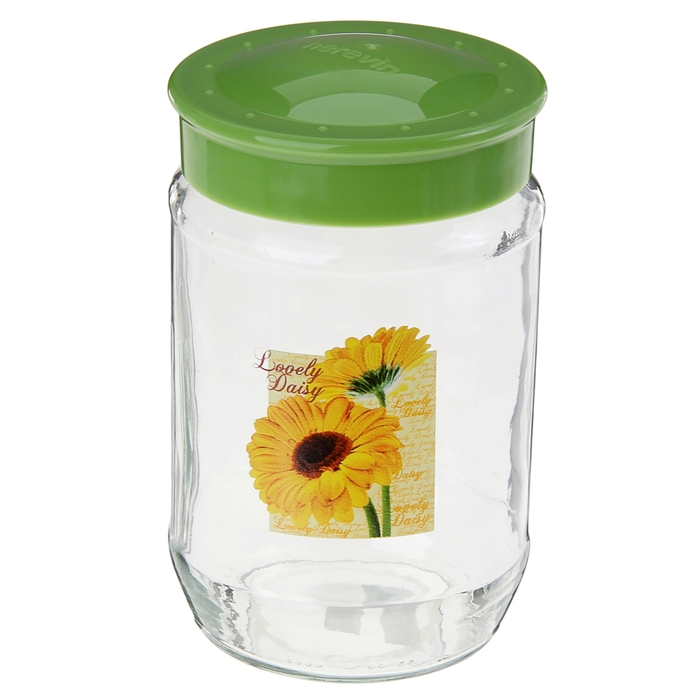 Банка для сыпучих продуктов 720 мл "Маргаритки"