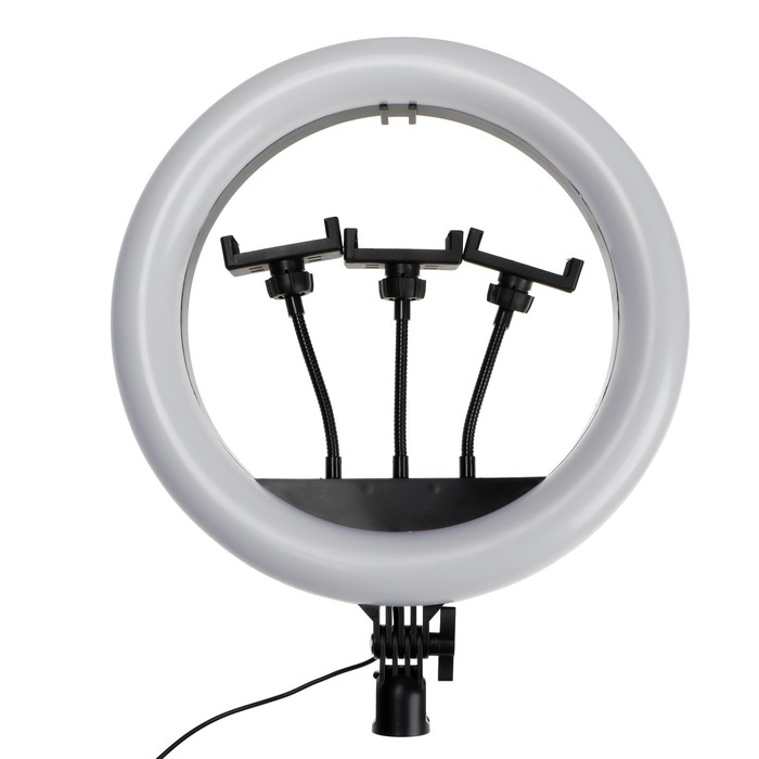 Кольцевая лампа Ritmix RRL-360, 36 см, USB, 3 цвета, 192 светодиода, пульт, держатель светодиодная кольцевая лампа освещения ritmix rrl 262