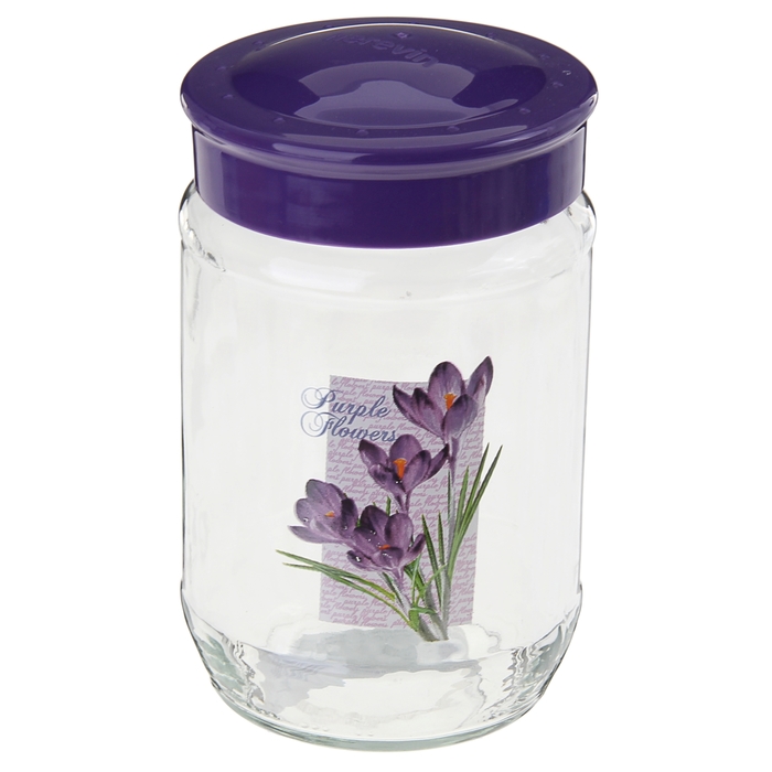 Банка для сыпучих продуктов 720 мл "Крокусы"