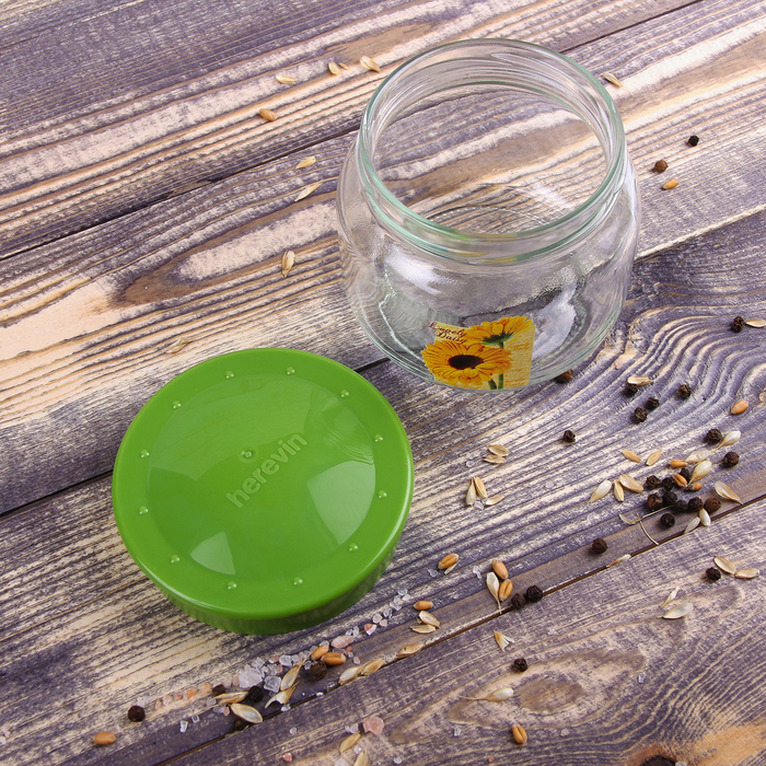 Банка для сыпучих продуктов 400 мл "Маргаритки"