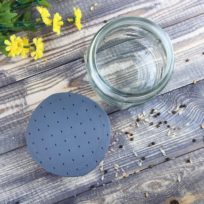 Банка для хранения продуктов 1 л "Сальса", красная