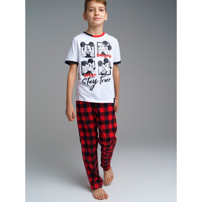 

Комплект Family look для мальчика: футболка, брюки, рост 152 см
