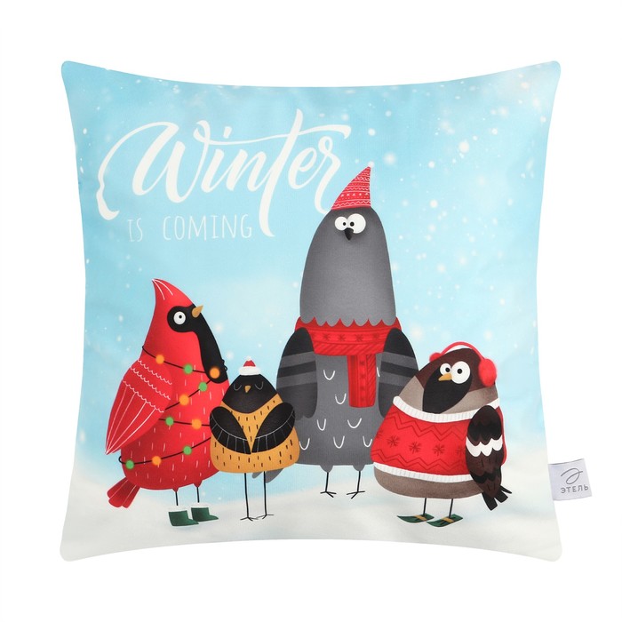 Чехол на подушку Этель Winter, 40*40 см, 100 п/э, велюр