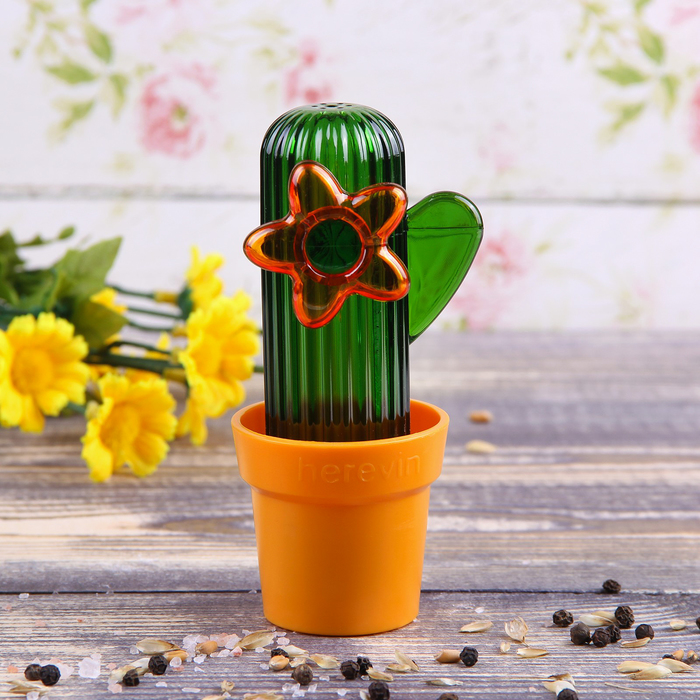 Солонка "Кактус" 11,5х5 см, цвета МИКС