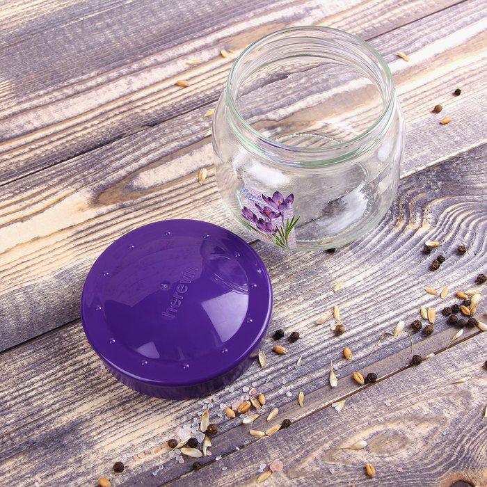 Банка для сыпучих продуктов 400 мл "Крокусы"