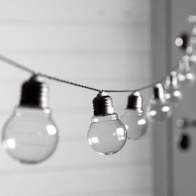 

НИТЬ DECOR. IP44, "Лампы", 2.7 м, Н.Т. d=7.5 см, LED-10-1.2V (SOLAR), 8 режимов, Т/БЕЛЫЙ 9399