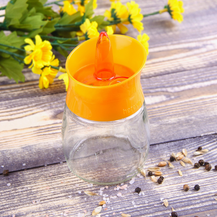 Банка для специй 200 мл "Лилия", цвета МИКС