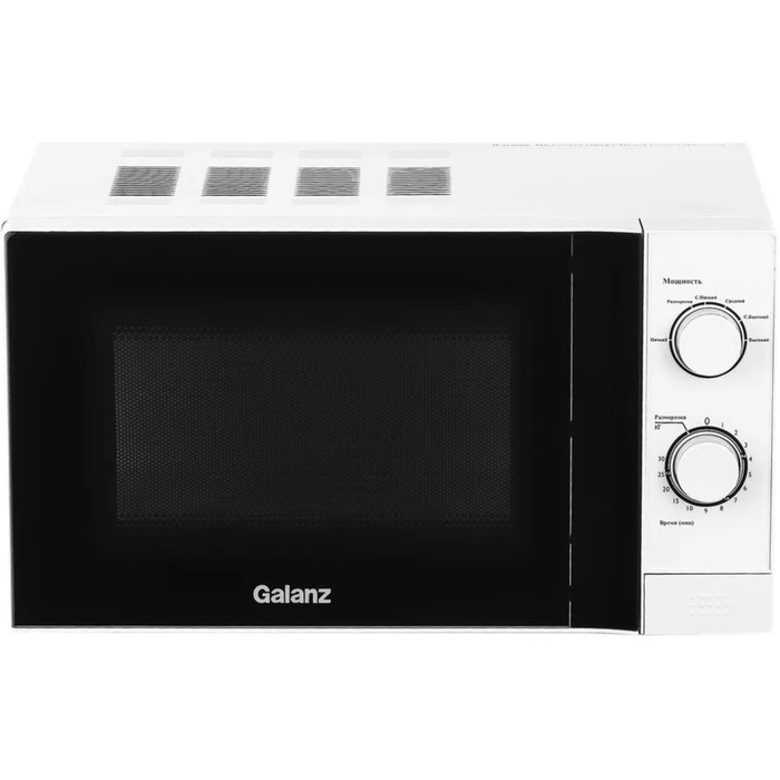 Микроволновая печь Galanz MOS-2009MW, 700 Вт, 20 л, белая микроволновая печь galanz mos 2010dw 700 вт 20 л белая