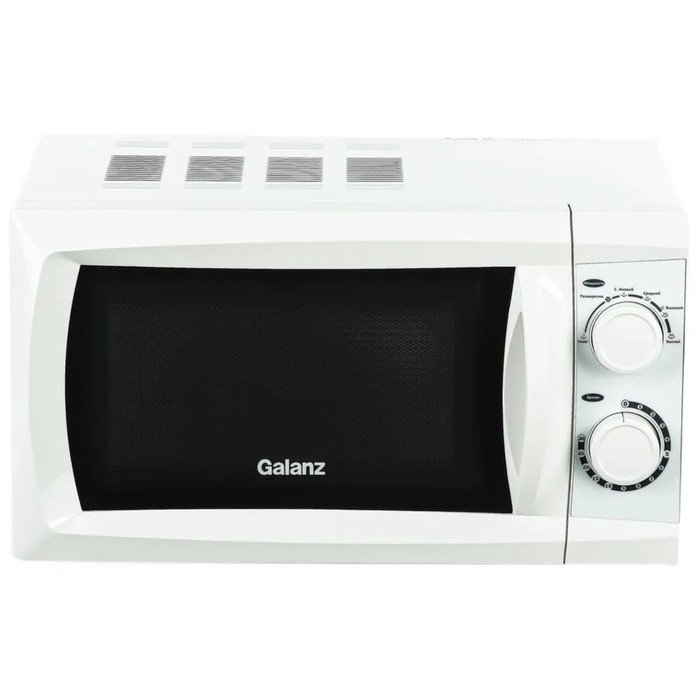 Микроволновая печь Galanz MOS-2002MW, 700 Вт, 20 л, белая микроволновая печь свч galanz mos 2008mw 20 л 700 вт белый