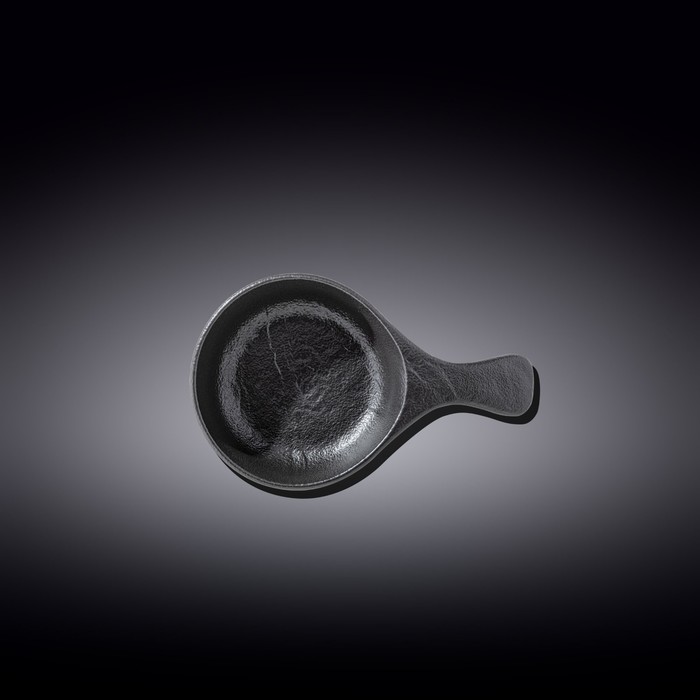 Форма для запекания круглая Wilmax, с ручкой, 16х10 см, 160 мл, цвет чёрный сланец