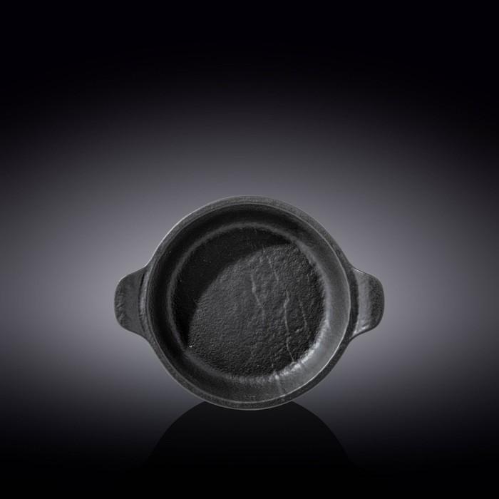Форма для запекания круглая Wilmax, с ручками, 21.5х17.5 см, 400 мл, цвет чёрный сланец