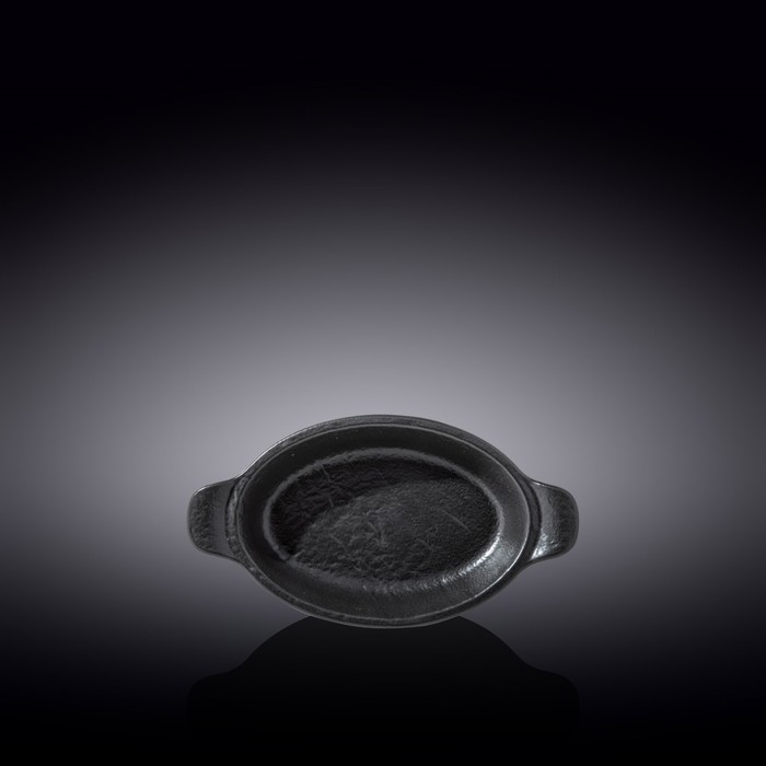 Форма для запекания овальная Wilmax, с ручками, 20.5х11.5 см, 200 мл, цвет чёрный сланец
