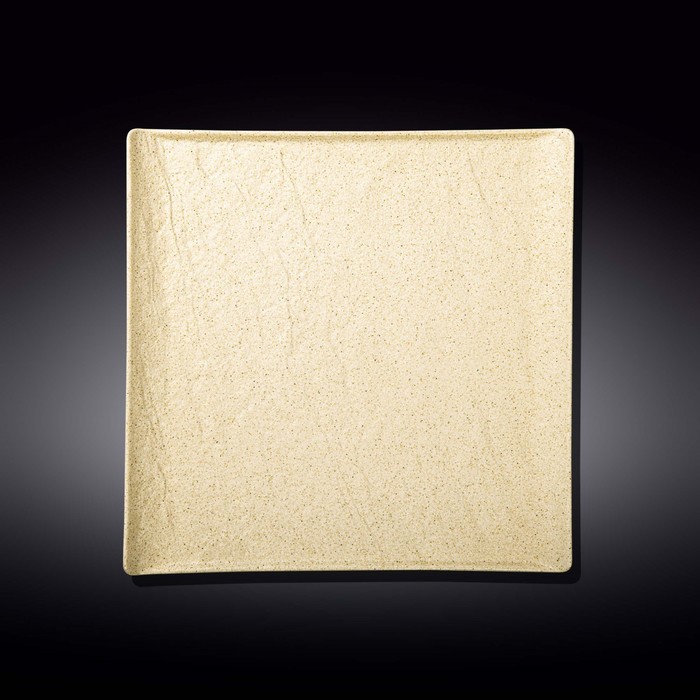 Тарелка квадратная Wilmax England Sand Stone, размер 27х27 см, цвет песочный тарелка квадратная wilmax 17х17 см цвет песочный