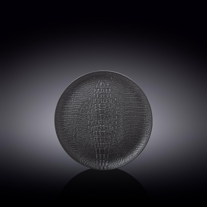 Тарелка круглая Wilmax England Croco, d=18 см, цвет чёрный тарелка trent круглая d 18 см