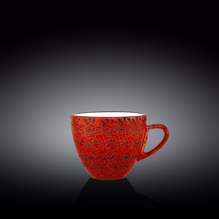 Чашка Wilmax England Splach, 300 мл, цвет красный чашка wilmax england spiral 300 мл цвет красный