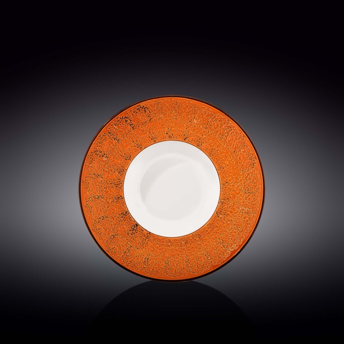 Тарелка глубокая Wilmax England Splach, d=22.5 см, 1.1 л, цвет оранжевый тарелка глубокая wilmax splach d 25 5 см 350 мл цвет жёлтый