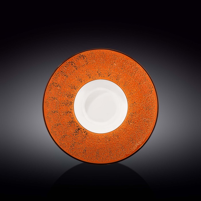 Тарелка глубокая Wilmax England Splach, d=24 см, 200 мл, цвет оранжевый тарелка глубокая wilmax splach d 25 5 см 350 мл цвет жёлтый