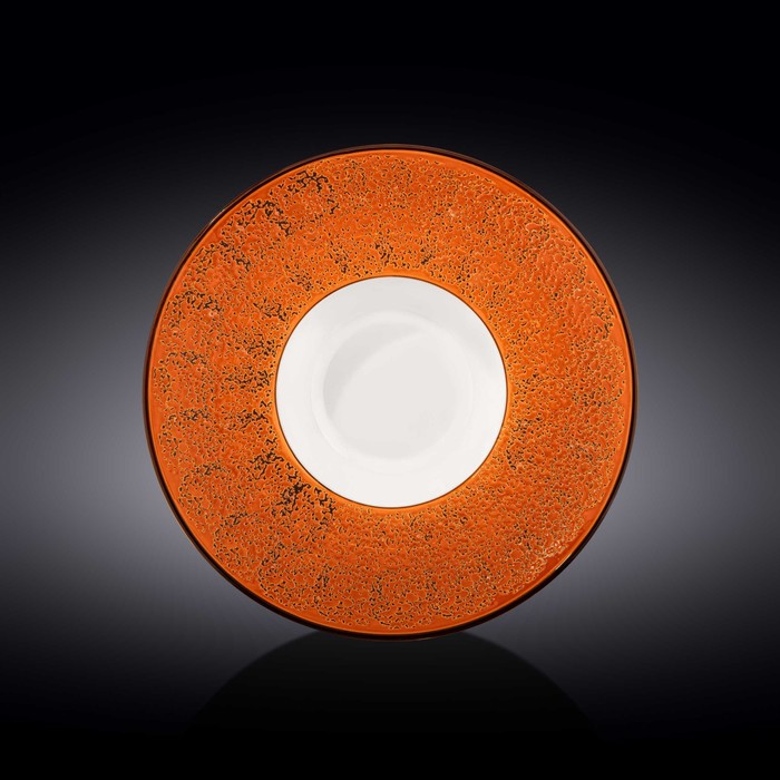 Тарелка глубокая Wilmax England Splach, d=27 см, 250 мл, цвет оранжевый тарелка глубокая wilmax splach d 24 см 200 мл цвет красный