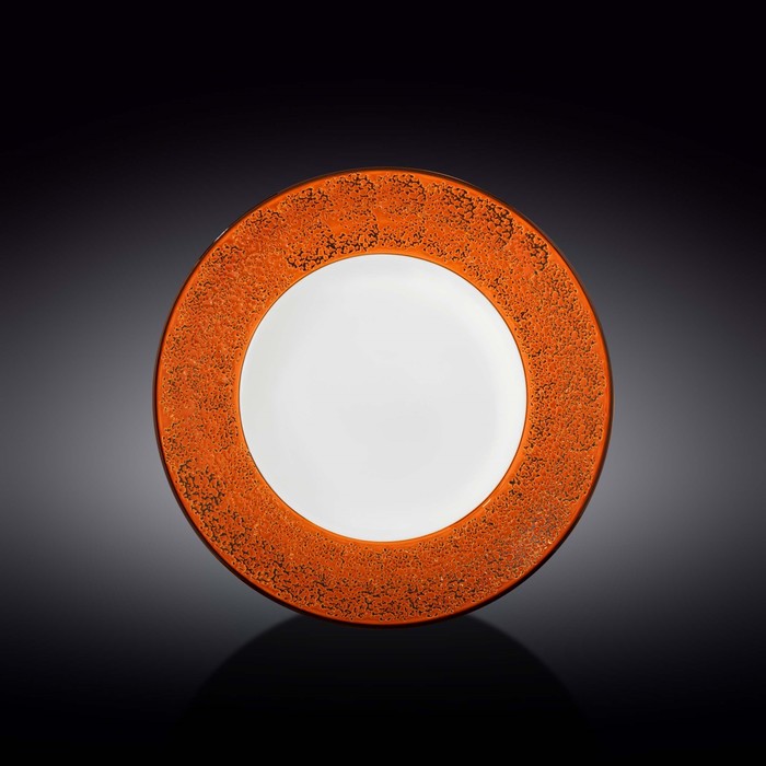 Тарелка глубокая Wilmax England Splach, d=25.5 см, 350 мл, цвет оранжевый