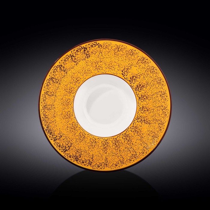 Тарелка глубокая Wilmax England Splach, d=27 см, 250 мл, цвет жёлтый тарелка глубокая wilmax splach d 24 см 200 мл цвет красный