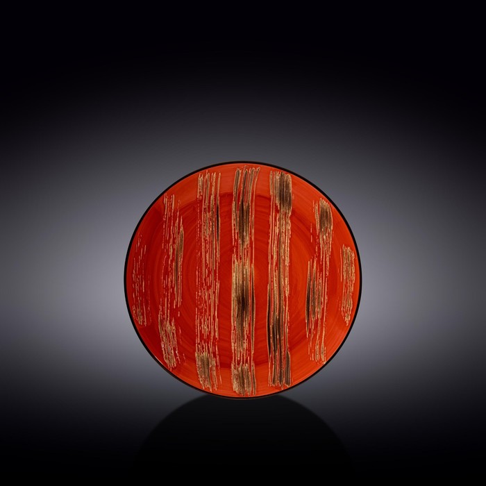 Тарелка круглая Wilmax England Scratch, d=18 см, цвет красный тарелка trent круглая d 18 см