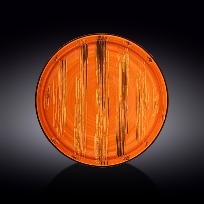 Тарелка Wilmax England Scratch, d=28 см, цвет оранжевый тарелка wilmax england scratch d 28 см цвет красный